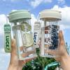 600Ml Water Cup Handy Cup Sports Water Bottle Food Grade Material Tea Partition Water Cup Female Straw Cup Summer Portable