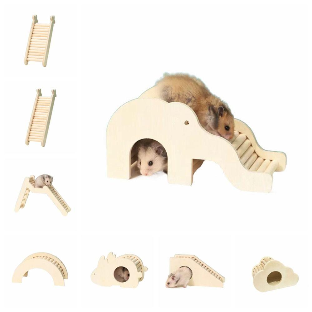 Escalera Decorativa de Madera para Hámster Juguete de Madera para Hámster Escalera Escalera para Trepar para Hámster para Jugar