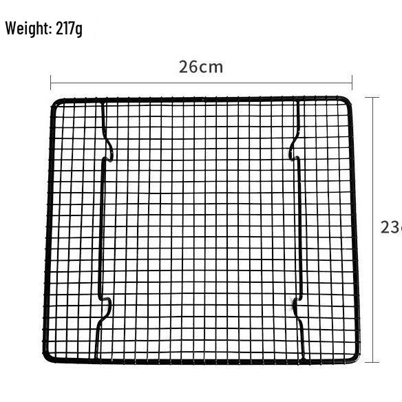 Non-stick Black Cooling Rack for Baking: Small & Large Cake, Bread, and Cookies.