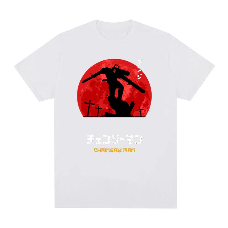 

Новая футболка Chainsaw Man для мужчин и женщин, хлопковая, летняя, модная, унисекс, топ с круглым вырезом, уличный стиль, размер ЕС 4XL