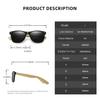 Polarized Bamboo Sunglasses Men Wooden Sunglasses Women Brand Designer Mirror Original Wood Sun Glasses retro  masculino
