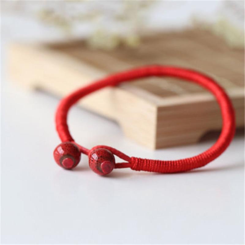 1pcs Unisex Good Luck Hand-woven Lucky Red Rope Bracelet