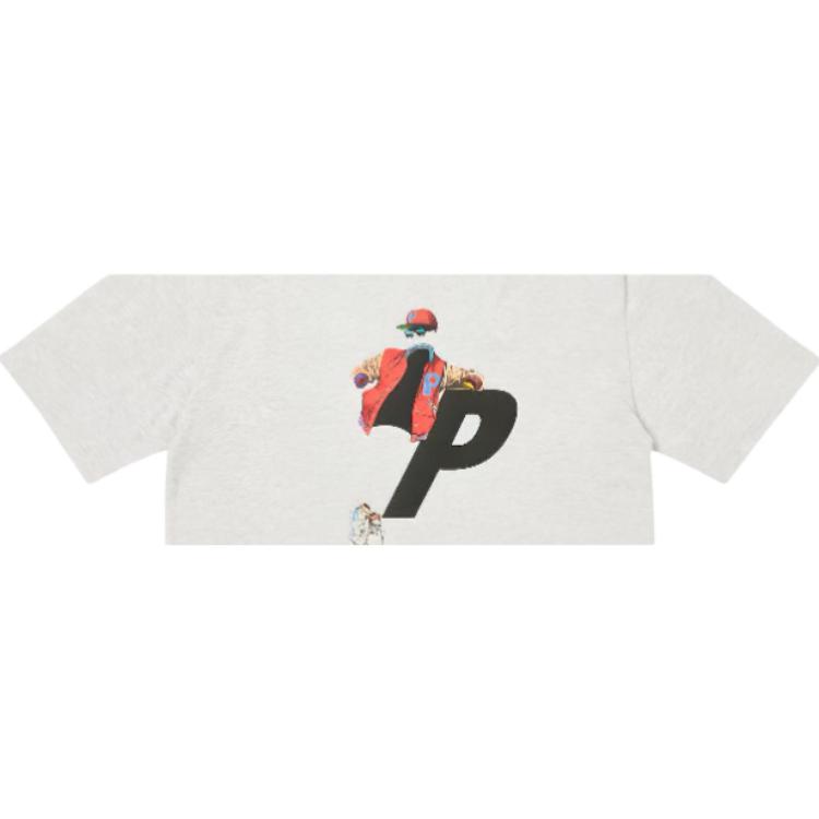 Palace Transparency T-Shirt Grey Marl Unisex Tops P25TS236