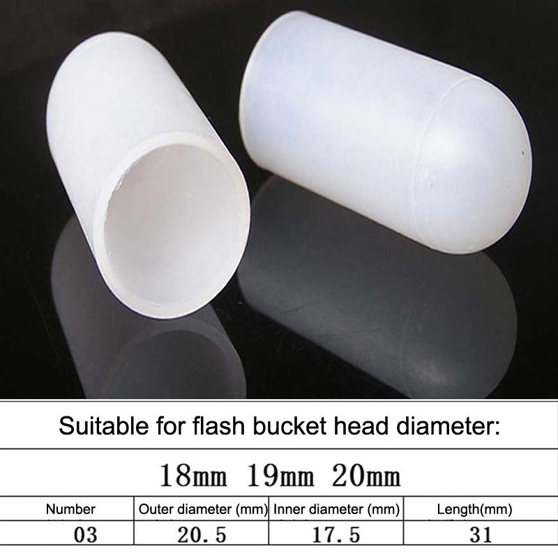 2Pcs Silicone Elastic Flashlight Lampshade For Sp31 Sp35 If22A C8G If25A Sp36 S2 C8 Ea01 Ts21 Q8 14-75Mm Torch