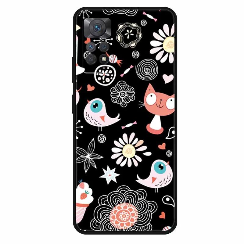 Funda For Xiaomi Redmi Note 11 Pro 5G Case Cool Space Soft Silicone TPU Covers For Xiaomi Redmi Note 11Pro 5G Wolf Protect Shell