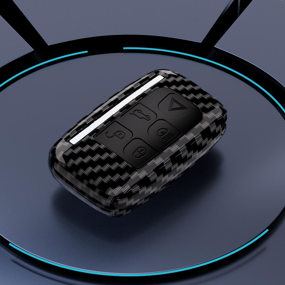

Carbon Car Remote Key Case Cover Shell For Land Rover Range Rover Discovery Evoque Sport Velar For Jaguar Xe E-Pace Accessories