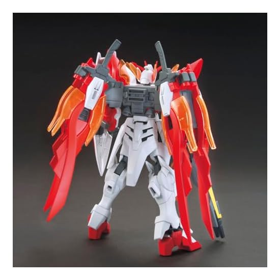 BANDAI SPIRITS HGBF Gundam Build Fighters Try Wing Gundam Zero Honoo 1/144 Scale Color-Coded Plastic