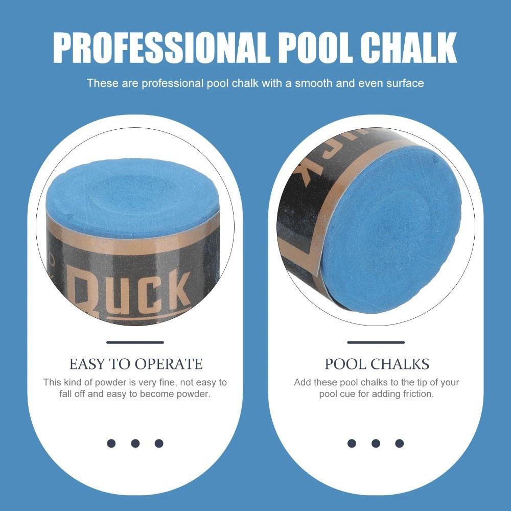 2Pcs Powder Cylindrical Snooker Billiard Powder Wear-resistant Billiard Chalk  Pool Supplies