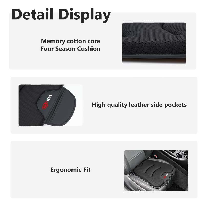 Car Universal Soft Seat Cover Ice Silk Cushion Anti Slip Storage Auto Seat Protect For KIA Cerato Soul Venga Forte Spectra