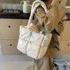 Underarm Bag Women's Large-capacity Soft Cotton-filled Pillow Down Bag Versatile Single Shoulder Portable Tote Bag