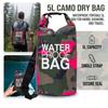 Pvc Waterproof Bag Camouflage Pattern For Outdoor Sports Portable And Durable Storage Solution