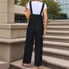 New Women's Wear Simple and Basic Versatile Overalls Straight Casual Suspenders