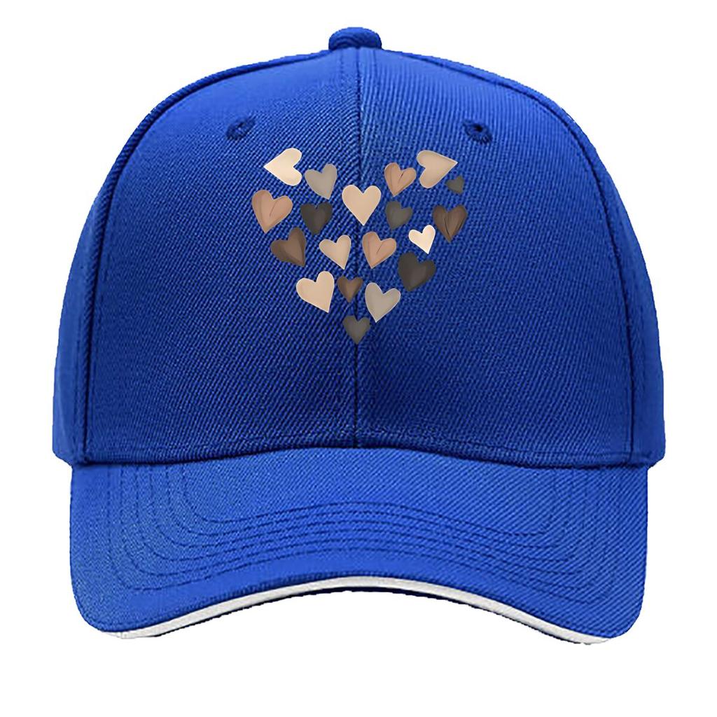 Neutral  Tone Heart Art Home Wall Decor Hip Hop Hat Fashion Outdoor Sports Sandwich Baseball Cap