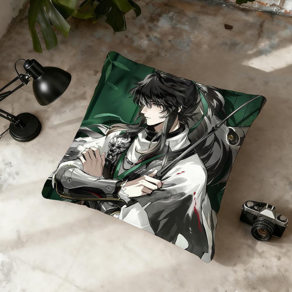 Qiuyuan Game Wuthering Waves cushion cover Home Office Convenient Nordic Simplicity Hit With Zipper Cushion Cover 30x30cm