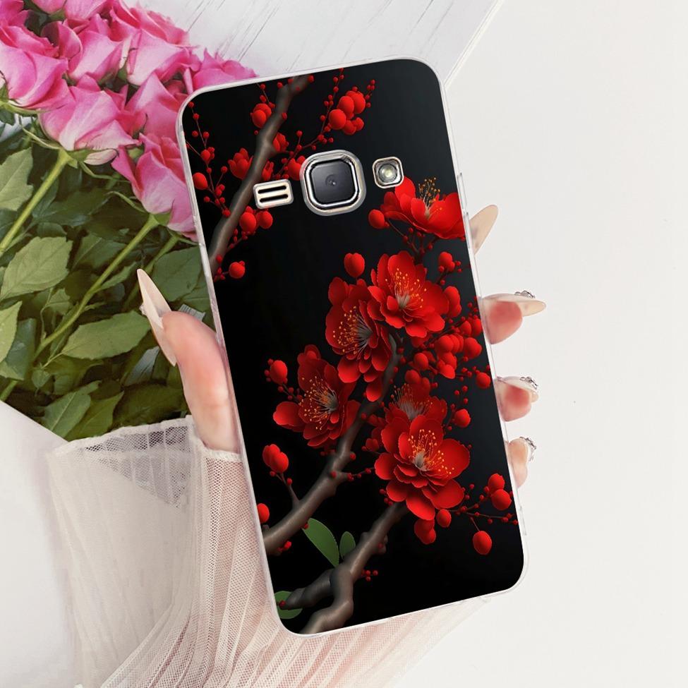 Clear For Samsung J1 2016 Case Cover Cute Cat Fashion Butterfly Funny Painted Casing For Samsung Galaxy J1 2016 SM-J120F