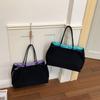 Elegant Nylon Tote Bag Waterproof Computer Bag Top-handle Nylon Shoulder Bag  Shopping