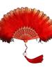 Lolita Fan Feather Net Red Retro Style for Cheongsam Dance Catwalk Court Fairy Girl Fan