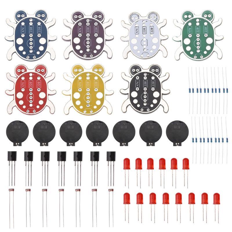Weevil Eye Electronic Diy Kit Photosensitive Led Light For Beginners Electronics Learning Kit
