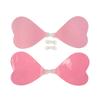 1PC Heart Shaped Adhesive Bra Invisible Breast Patch Women Wedding Dress With Small Breasts Gathered Breathable Breast Patch