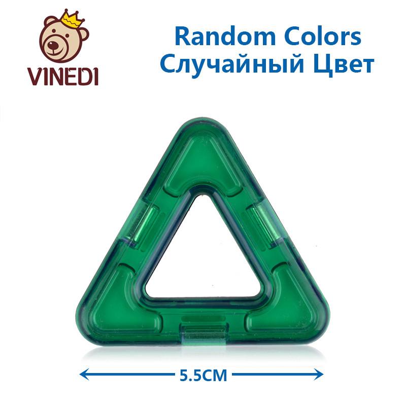 

VINEDI Big Size Magnetic Blocks Magnetic Designer constructor Set Model & Building Toy Magnets Educational Toys For Children красно-коричневый