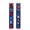 4th of July Patriotic Door Banners Outdoor Patriotic American Flag Hanging Porch