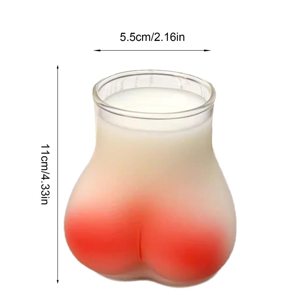 Butt Glass Cup Creative Glass Ass Mug Milk Taste Butt Body Shape Lovely Cup Glass Cup For Milk Water Coffee Cups Home Decor