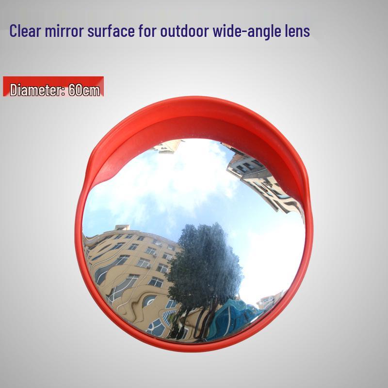 Wide-Angle Convex Mirror for Indoor/Outdoor Corner Parking Lot Use