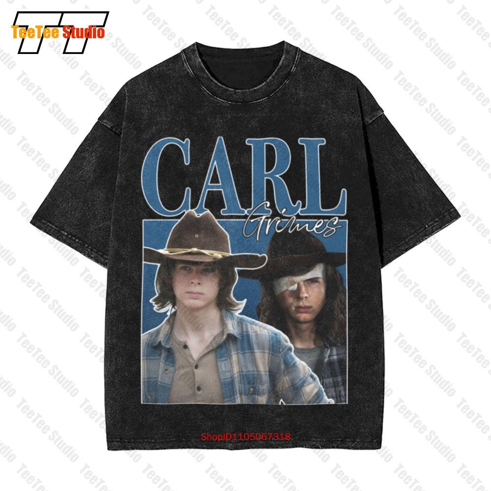 Carl Grimes 90s Walking Dead Chandler Riggs Vintage Oversized Tshirt Gwm4
