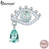 BAMOER 925 Sterling Silver Wing Heart Series Guard of Love Moonstone Charms for Women Original Bracelet Fine Jewelry