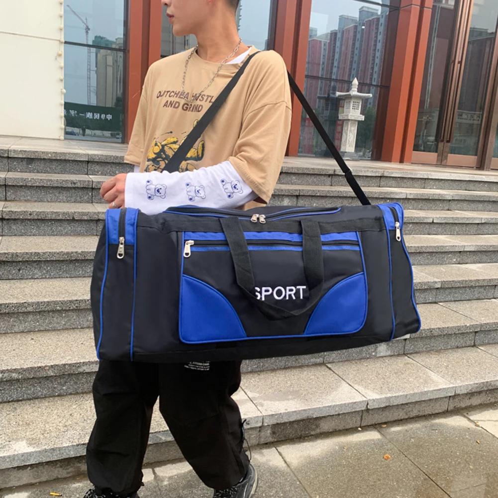 Oxford Fitness Bag Large Capacity Yoga Sports Backpack Waterproof Multifunctional Adjustable Shoulder Strap For Outdoor Football