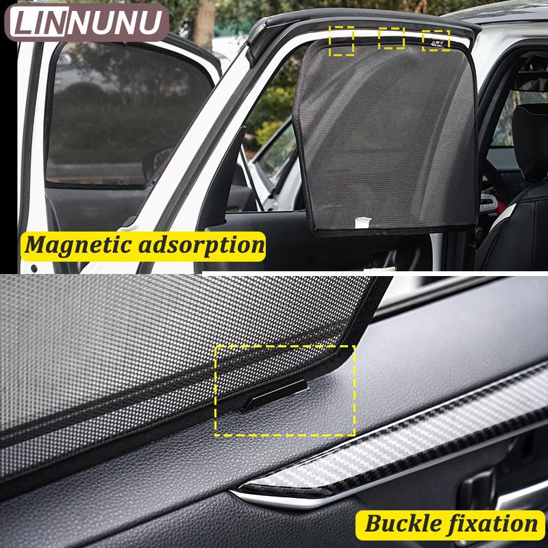 LINNUNU For VOLVO XC60 2008-2017-2025 Magenetic Car Sunshade Windshield Curtain Side  Window Sun Shade UV Protection accessories