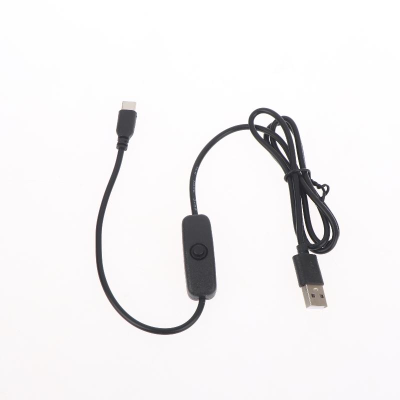 

1/2/3Pcs USB C Extension Cable USB Male to Type C Male Adapter With On/Off Power Switch For Raspberry Pi 3 4 Phone Laptop