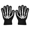 Skeleton Cycling Gloves Halloween Full Finger Skull Mittens Glow In The Dark Halloween Costume Accessory Gloves for Ages 5-12