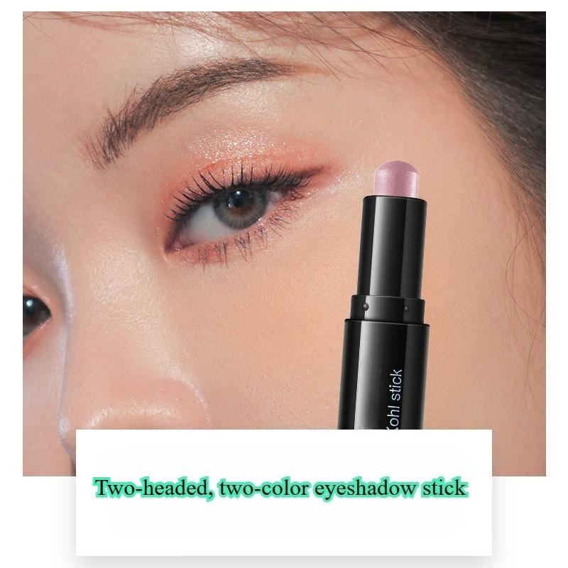 Doppelkopf Zweifarbig Lidschattenstift Faulenzer Schlafen Seidenraupe Highlighter Stift