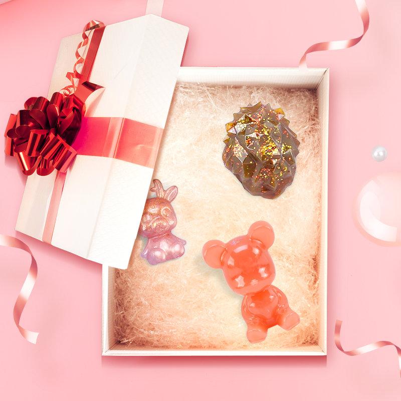 Stereoscopic Animal Resin Molds Silicone Bear Casting Molds Epoxy Resin Mold for Keychains DIY Handmade Resin Jewelry Supplies