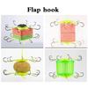 New Anti-Hanging Water Bottom Explosion String Hook with Barbed Sharp Fish Hook Carp Fishing Tackle Hedgehog 90 Degree Adjust