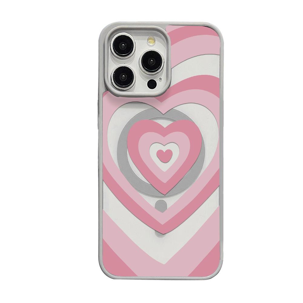 Graffiti Color Love Applies To iPhone17promax Matte Acrylic Magnetic Mobile Phone Case 16 Niche Anti-drop