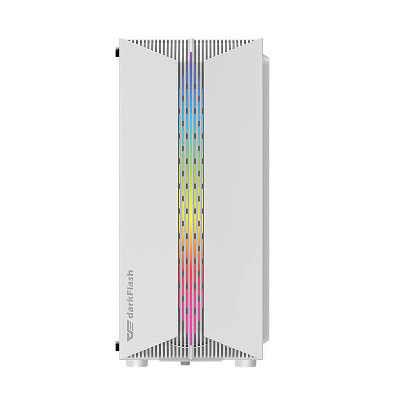 Darkflash DK151 LED Computer Case (white) + 3 RGB Fans