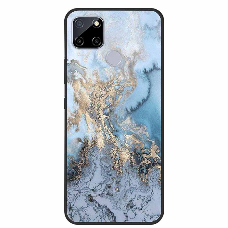 Für Realme C25 Hülle Marmor Silikon TPU Weiche Abdeckung Handyhülle Für OPPO Realme C25S C25 S Funda Stoßfest Coque RMX3191 Capa