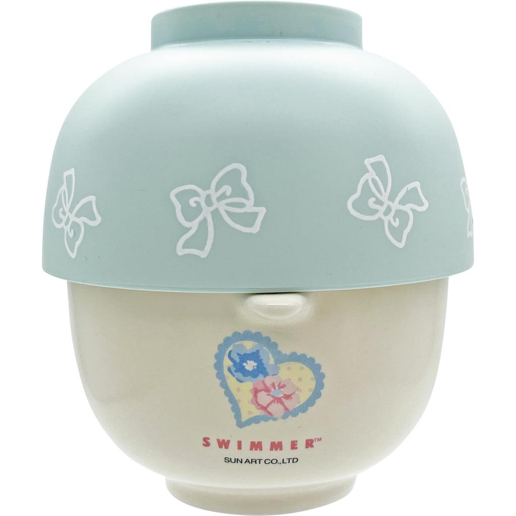 Hagley Soup Bowl and Rice Bowl 10 X 6 Made In "Swimmer" Set, Blue, Approx. Cm, Japan, SAN4905-1