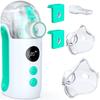 [Care Worker Supervised & Utility Model Patented] MEDIKEN Nebulizer Inhaler with 1 Replacement Mesh Included. Powerful Spray, Quiet Operation for Inha