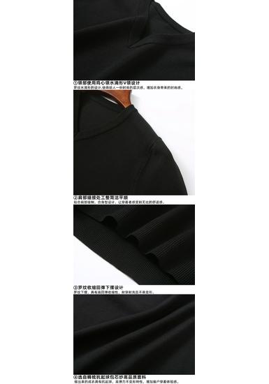 Men's Autumn-Winter V-Neck Slim Fit Woolen Sweater - Solid Color Long Sleeve Knitwear