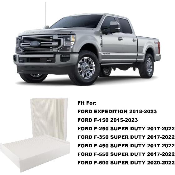 FP79 FP92 FL3Z19N619A KL3Z19N619AA Cabin Air Filter Fit For 2015-2023 Ford F-150 2017-2022 F-250 F-350 F-450 F-550 2018-2024 Expedition, White, 2
