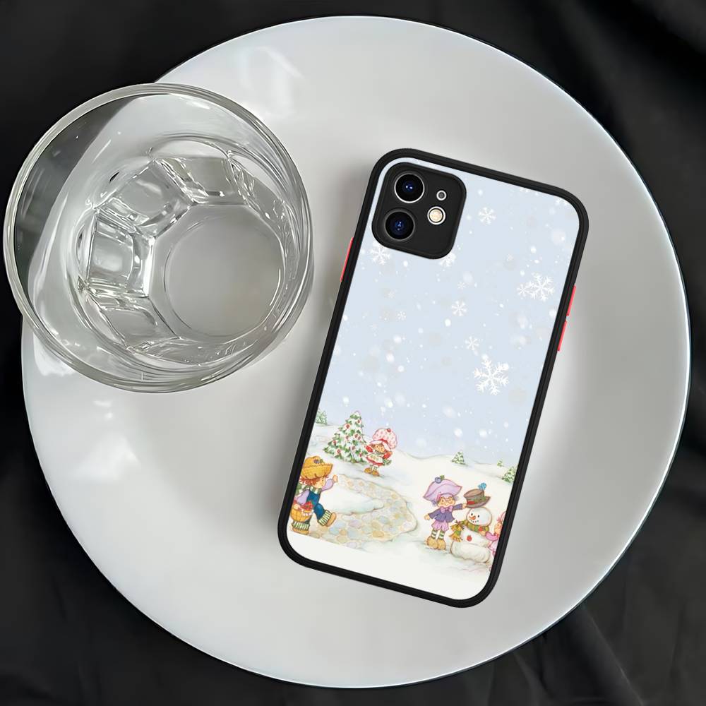 S-Strawberry S-Shortcake Phone Case For iPhone 16 15 14 13 12 11 Pro Max 7 8 6 6s Plus Matte Cover