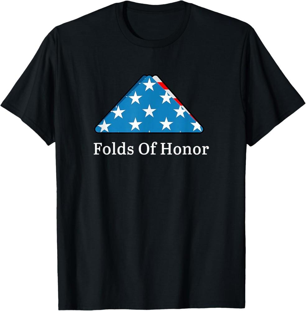 

Folds of Honor fallen military first responders patriotic T-Shirt S