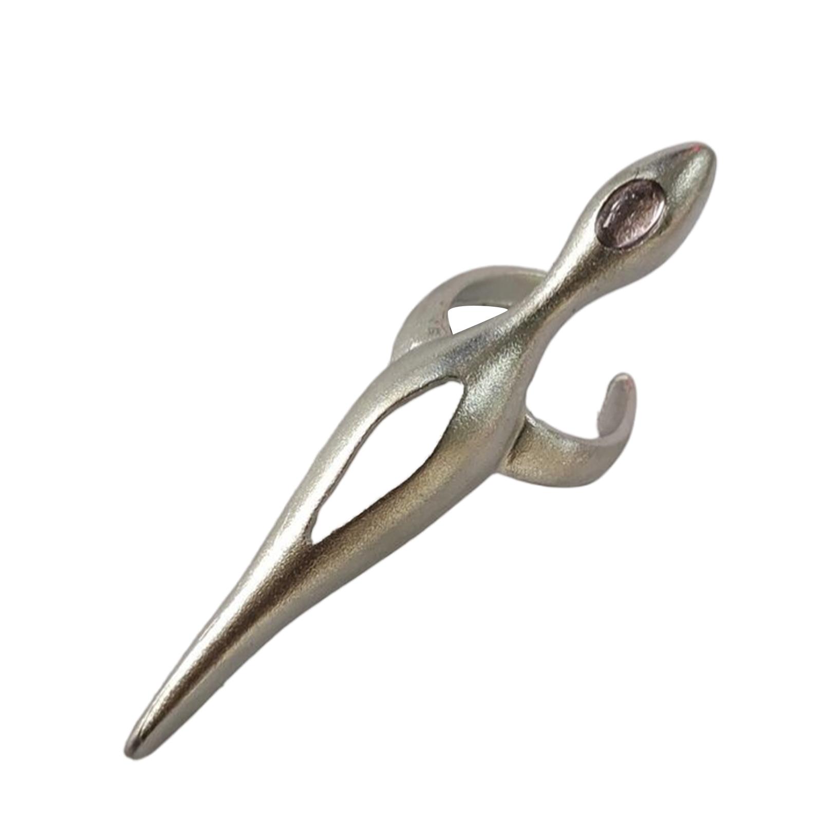 

Кольцо на палец в стиле темной субкультуры, регулируемое кольцо на фалангу пальца, устойчивое к ржавчине, украшение для любителей готической моды 1