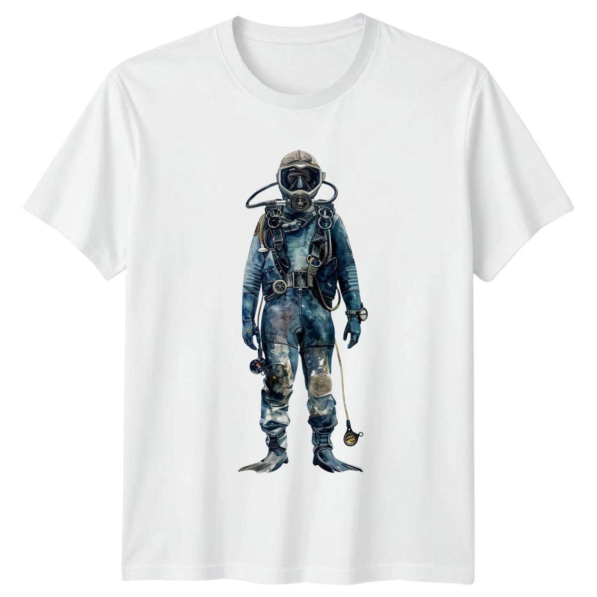 Vintage Scuba Diver T-Shirt Deep Sea Diving Gift For Him And Her XXL