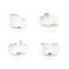 4Pcs 3D Car Plane Cookie Cutter Biscuit Mold Train Vehicle Transportation Baking Stamp Press Plunger Sugarcraft Fondant Cutters