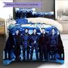 BTS Pattern Bedding Home Decoration Birthday Gift (1 * Duvet Cover + 2 * Pillowcase, Without Core)