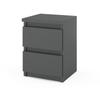 Bedside Table 30 CM Gray 2S Bedside Table Bedroom Furniture Nakastlik